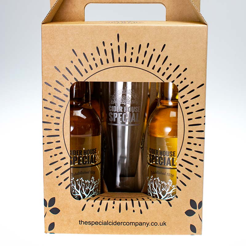 4 x 330ml Gift Box with Half Pint Glass
